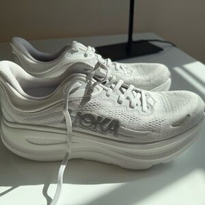 Hoka Bondi 9 Women's White Running Shoes